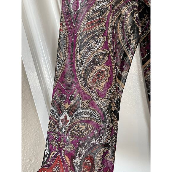 INC International Concepts Mesh Top Cut-Out long Sleeve Nylon  Size OX - Picture 6 of 8